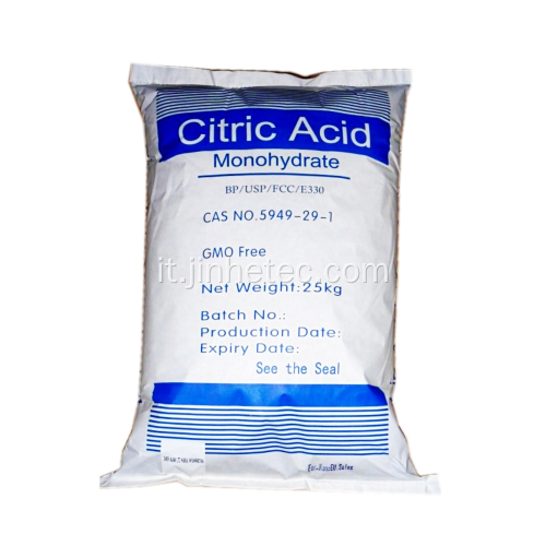Monoidrato acido citrico per cibo